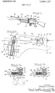 3604137 Sighting
                  system for a firearm-carried grenade launcher, Stanley
                  D Silsby, Army, 1971-09-14