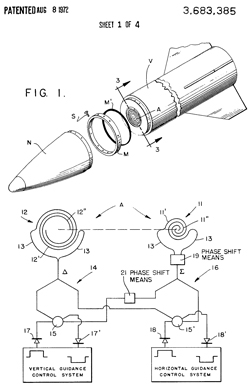 3683385
                      Direction finding antenna system