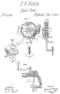 37038 Apple
                      Parer, F. W. Hudson, Dec 2, 1862