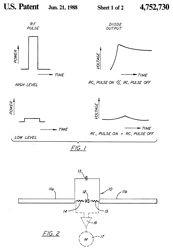 4752730 Radiation monitor diode
                                  detector with constant efficiency for
                                  both CW and pulsed signals Edward E.
                                  Aslan, Narda,1988-06-21