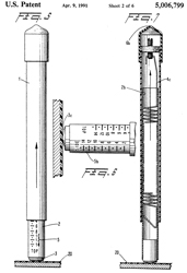 5006799 Low
                      cost magnetic coating thickness gauge with holding
                      magnet, bias spring and holding force indicator,
                      John G. Pfanstiehl, 1991-04-09