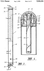 5044281 Submarine
                  flare with vertical attitude determination