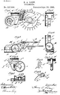 537896
                      Cyclometer, H.A. Loew, 1895-04-23
