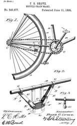 540977 Bicycle-chain brake, Frank G. Grove,
                  1895-06-11