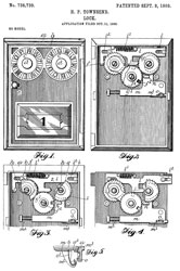 Corbin Post Office Box Door patent
                                738739