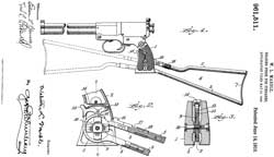 961511 Folding stock for firearms, Webster L
                  Marble, 1910-06-14 - Marble Game Getter