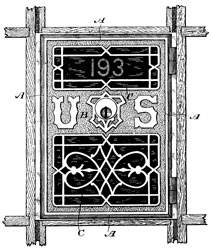 D11428 Doors of
                      post-office lock-boxes, Henry R. Towne, Yale Lock
                      Mfg Co., Sep 23, 1879