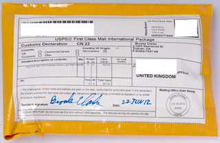 USPS First Class Mail International Package Label
