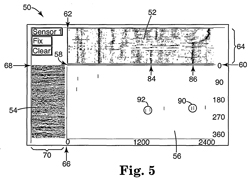 WO2001098796
                  Acoustic surveillance system with signature and
                  bearing data display