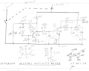 Crystal Activity Monitor
          schematic diagram