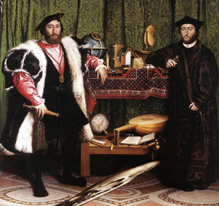 The
                    French Ambassadors to the English Court Hans Holbein
                    the Younger 1532